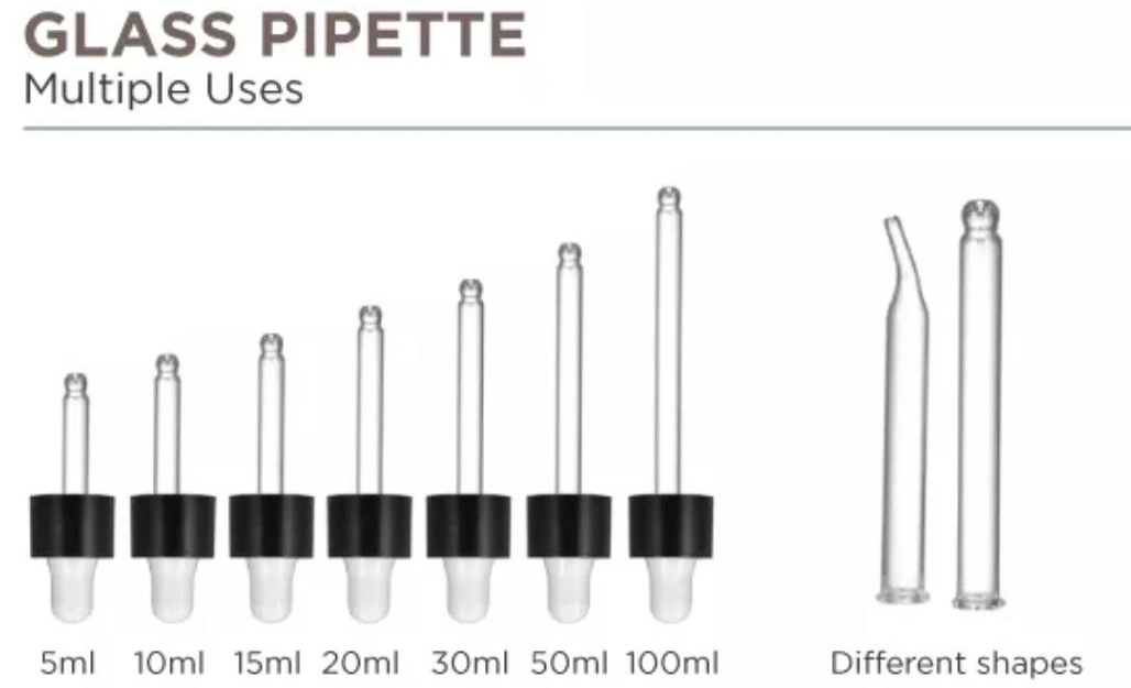 Aluminum Cap with Silicon Rubber Caps Dropper Pipette Used to Cosmetic