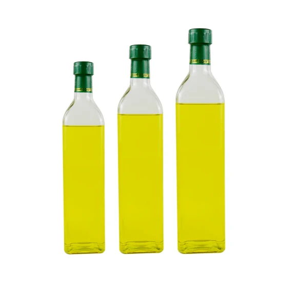 50 ml 100 ml 250 ml 500 ml 750 ml 1000 ml vide personnalisé vert ambre transparent bouteilles en verre d'huile d'olive en gros pour l'huile